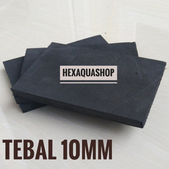 NEW Busa ati alas akuarium soliter - tatakan aquarium - spon - karet 10mm - 10x10cm