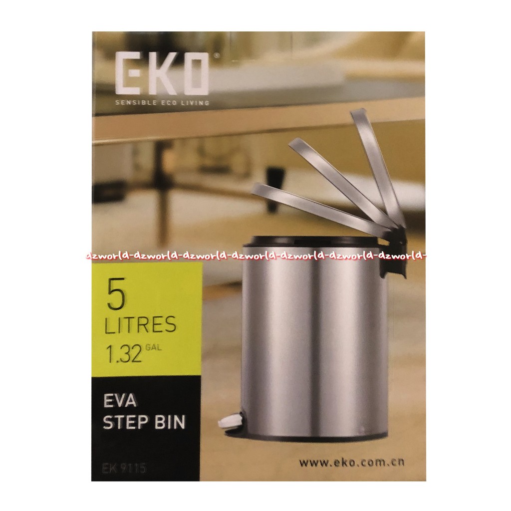 Eko Eva Step Bin Pedal 5 Liter Box Sampah Model Injak Kaki Bertahap