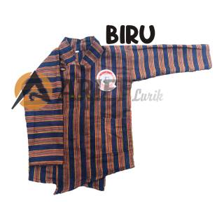  BAJU  SURJAN LURIK JAWA ASLI  100 ANAK  BIRU Shopee Indonesia