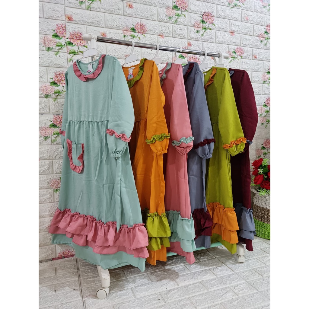 Gamis Muslim Anak Perempuan [ 2-8 Tahun ]