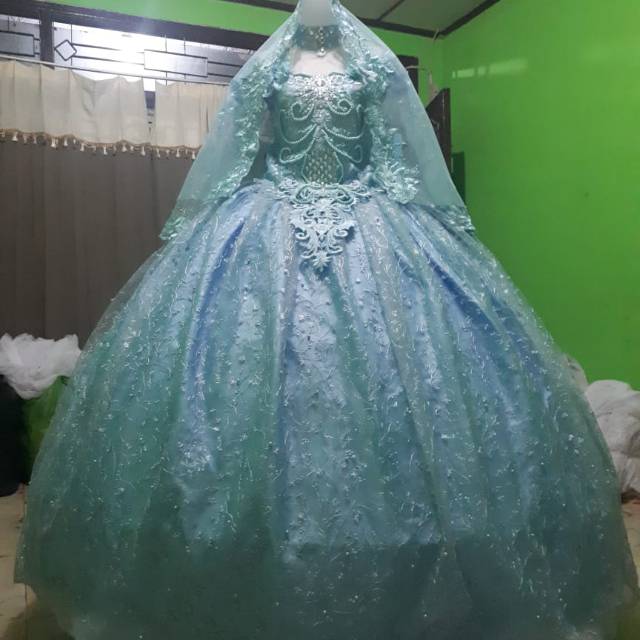 TERMURAH | GAUN PENGANTIN BARBIE TILE AKAR MUTIARA