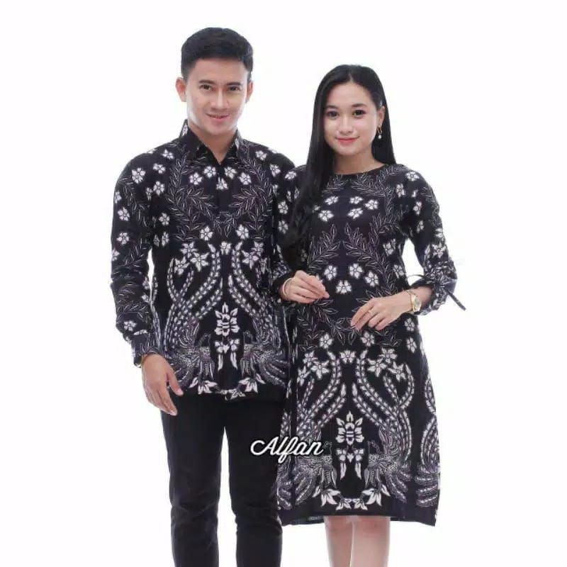 Maura Couple - Sania Ruffle Batik Couple Ori Ndoro Jowi DNT Garansi Termurah CENDRAWASIH PUTIH