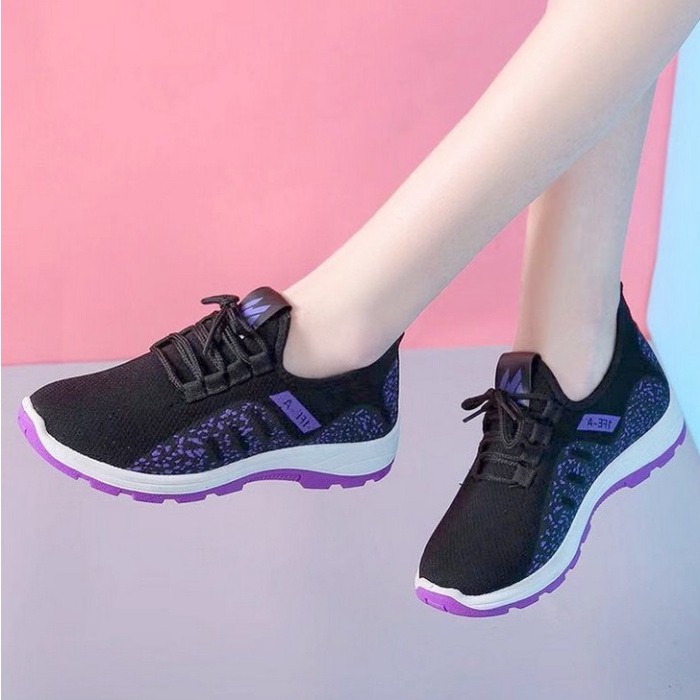 CIVETO SH70 Sepatu Wanita Black Running Import Sports Women Senakers Shoes-2