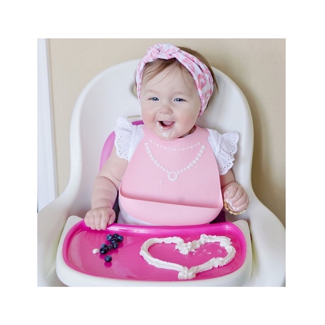 Nuby 3D Silicone Baby Bib - Celemek bayi