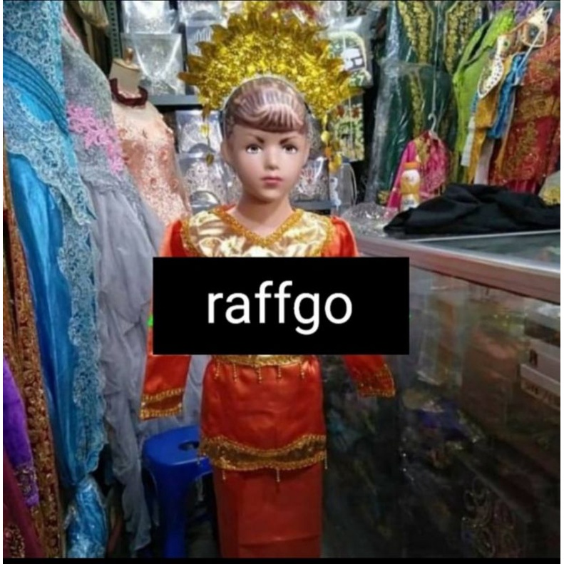 baju adat padang sunting anak / baju adat padang suntiang anak