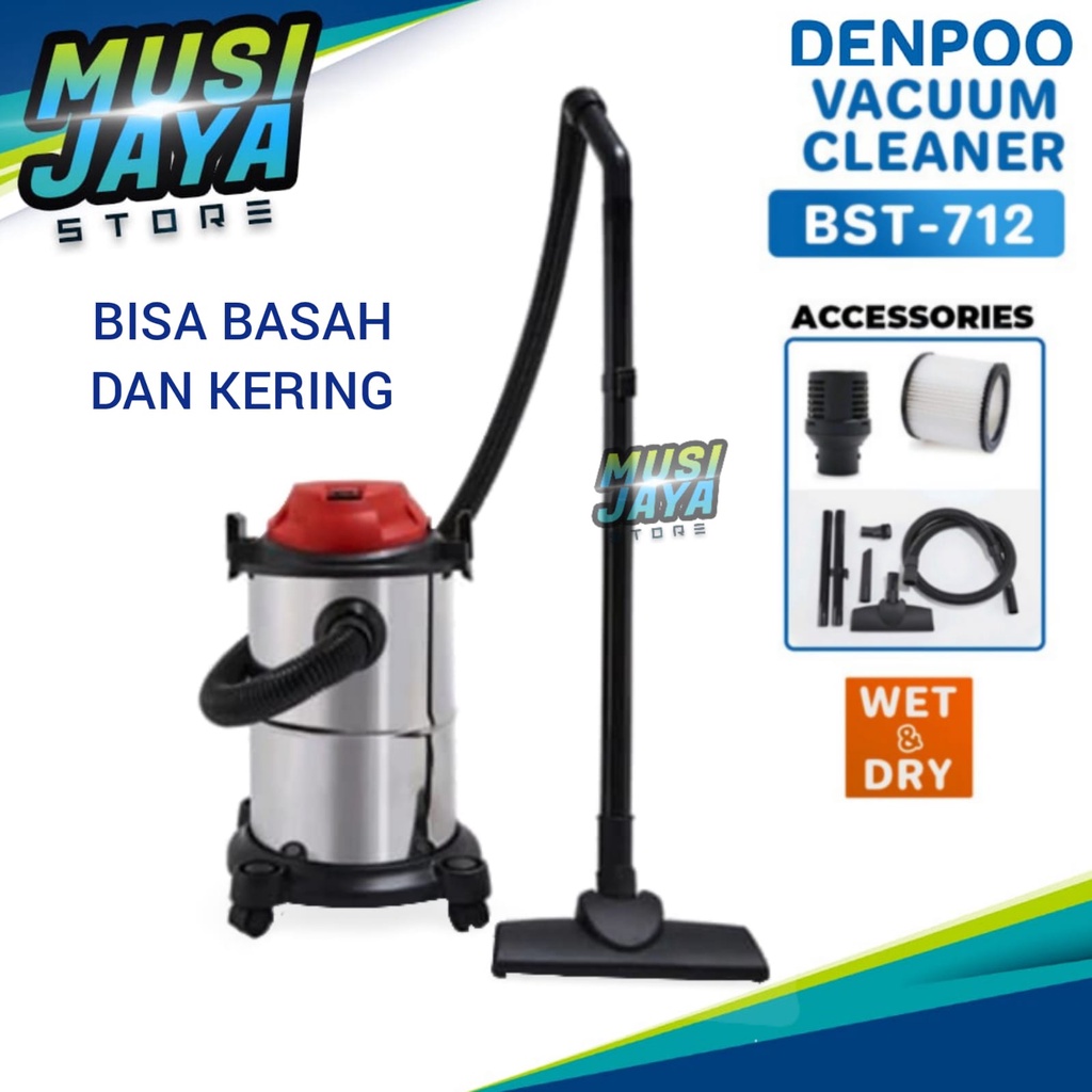 Vacuum Cleaner Wet &amp; Dry &amp; Blow Drum Denpoo BST-712