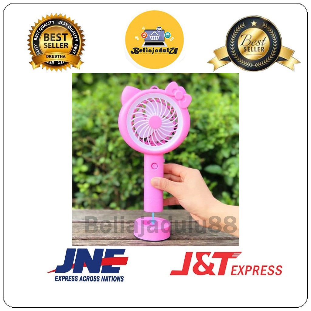 Beliajadulu88 Kipas Angin Lampu Led Handy Mini Fan Usb Portable Karakter