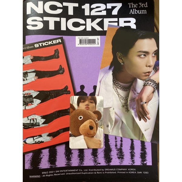NCT 127 - The 3rd Album [Sticker] photocard taeyong boneka