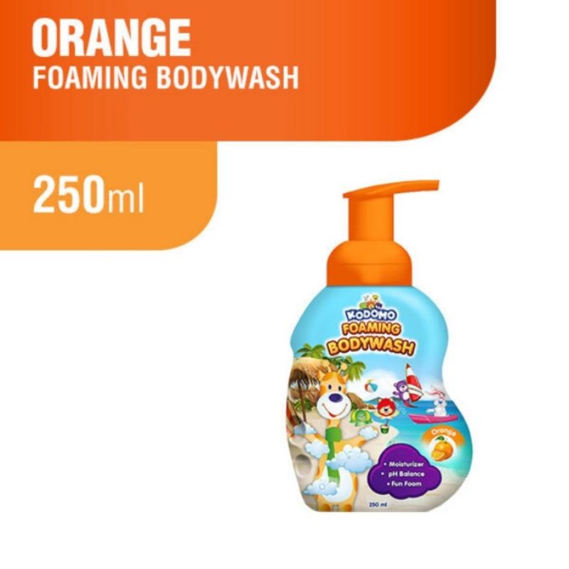 Kodomo Foaming Bodywash 250ml Orange dan Strawberry Kemasan Pump || Sabun Bayi