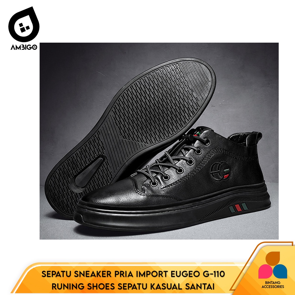 [ 100% IMPORT ] Sepatu Sneaker Ambigo EUGEO G-110 Running Shoes Running Sneakers Olahraga Pria Fitne