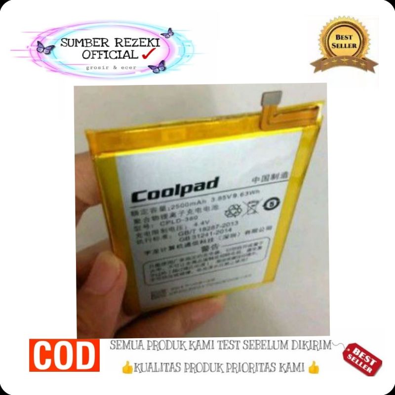 SR - Batre Battery Baterai HP CLPD-380 Original / Baterai Tanam Coolpad SKY 3 E502 Tanam CLPD-380 / 