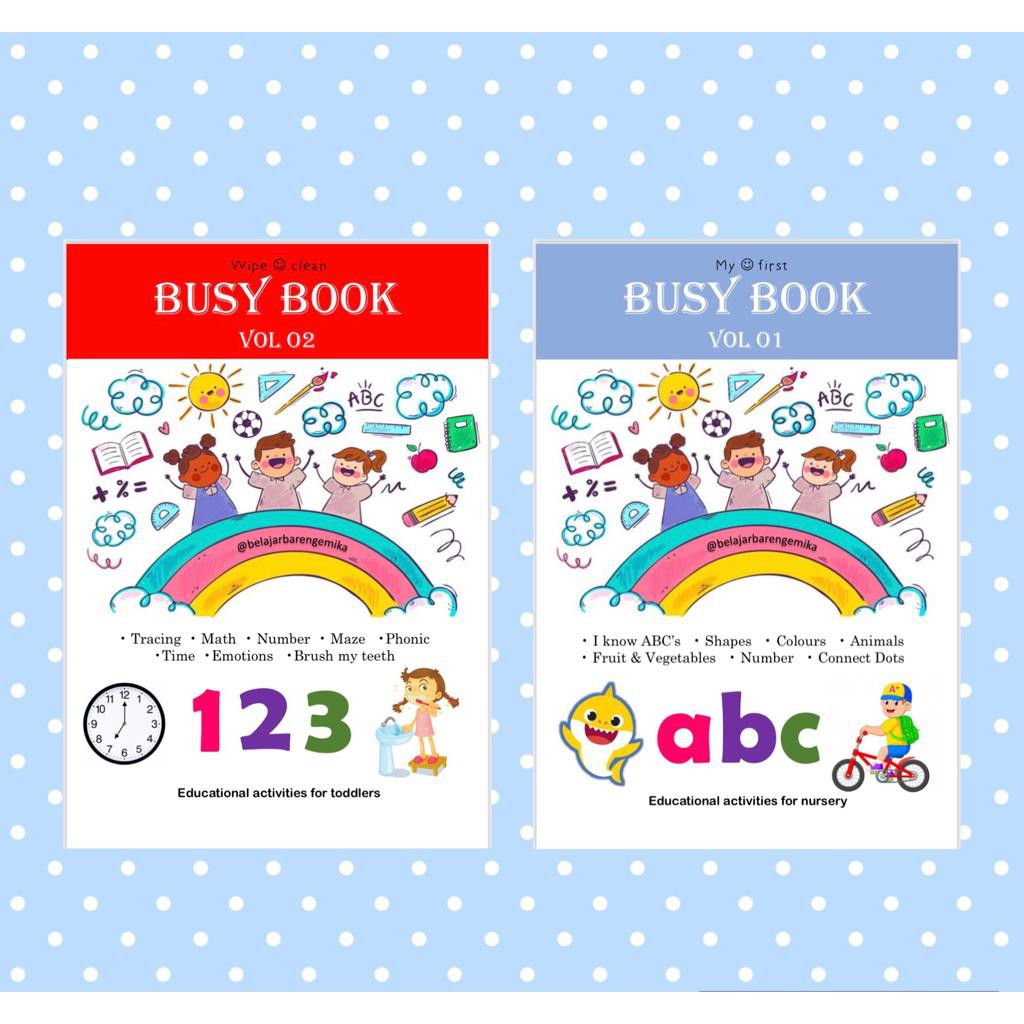 Busy Book (BEST SELLER) usia 2-5 tahun buku edukasi anak buku aktivitas anak busy book anak