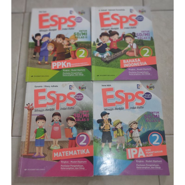 Jual Buku Bekas ESPS Untuk Kelas 2 SD (BHS INDO, MTK, PPKN, IPA ...