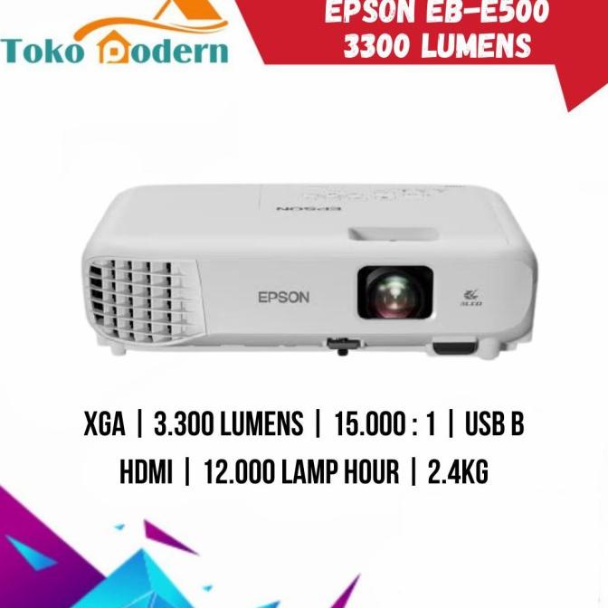 Projector Epson Eb-E500 XGA 3300 Lumens Termurah