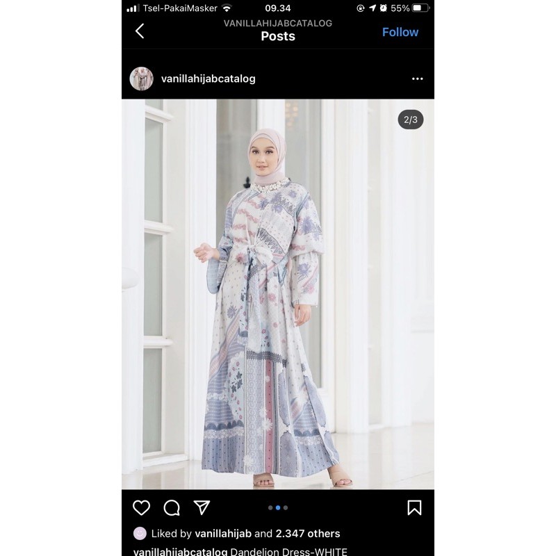 DANDELION Dress By Vanilla Hijab