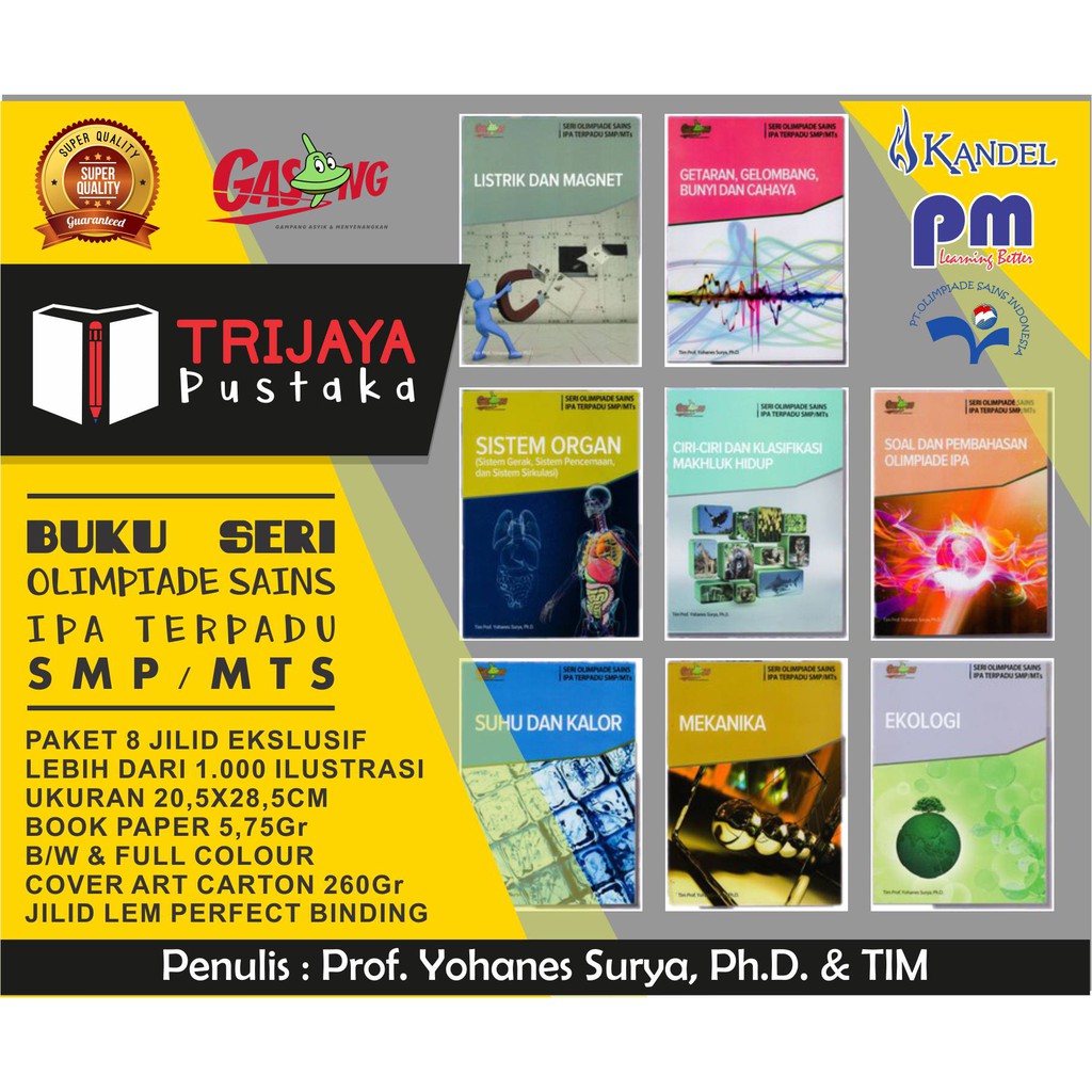 BUKU OLIMPIADE OSN MATEMATIKA SMP MTS TIM Prof Yohanes Surya Ph D