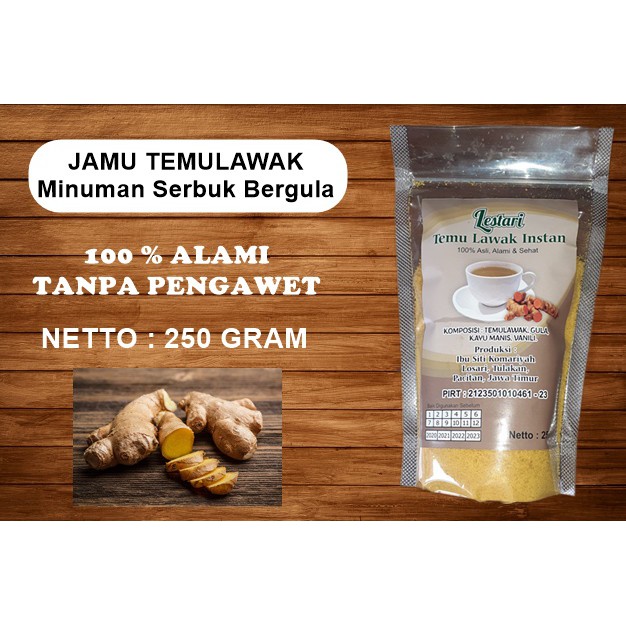 

Jamu Temulawak Lestari ( 250 Gram Tanpa Ampas )