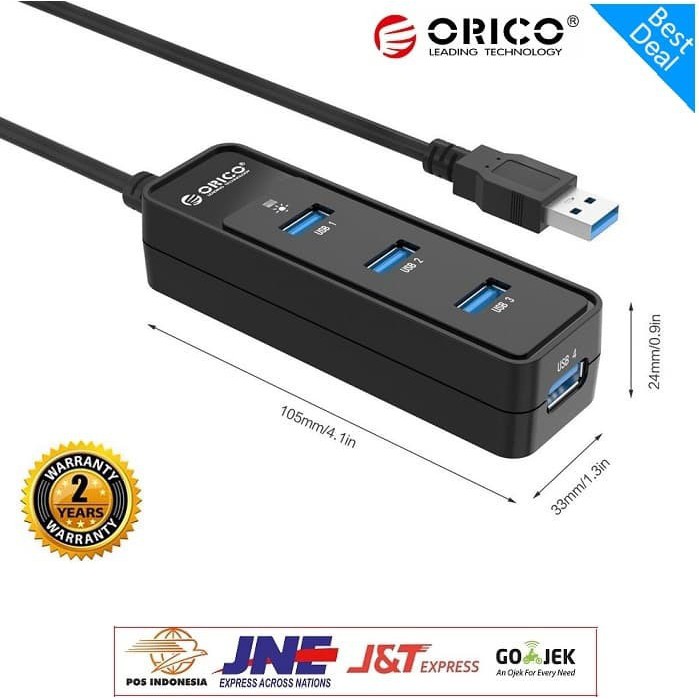 USB HUB 4 PORT USB 3.0 ORICO W5PH4-U3-V1