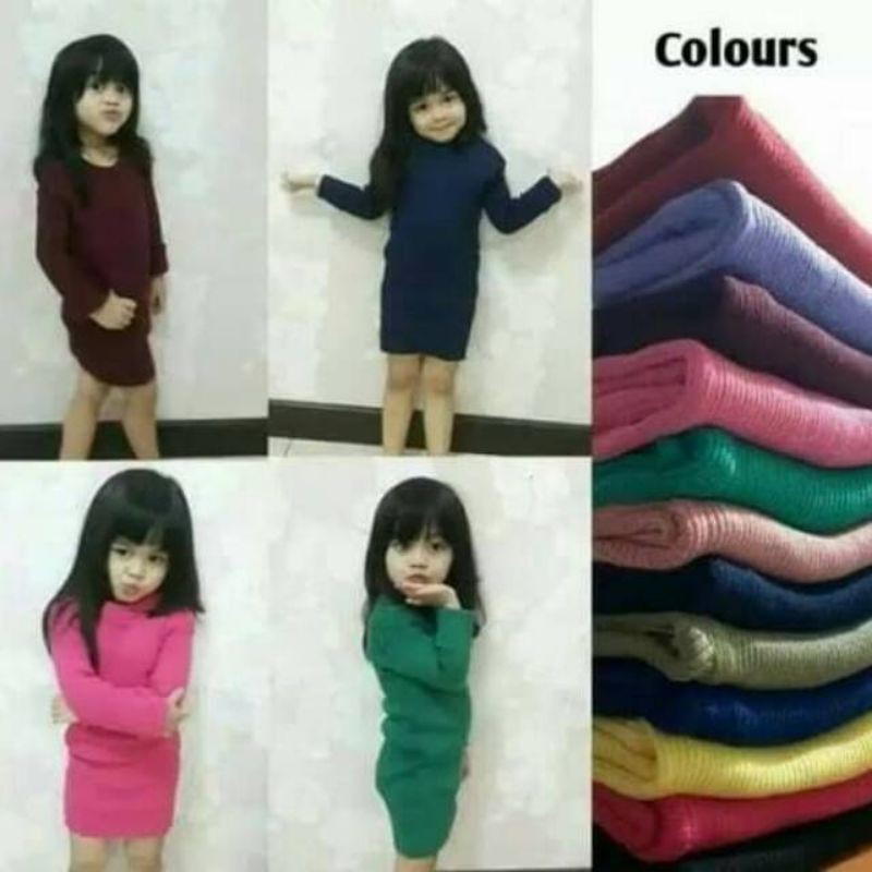 Maura Dress rajut anak / Baju Rajut Anak