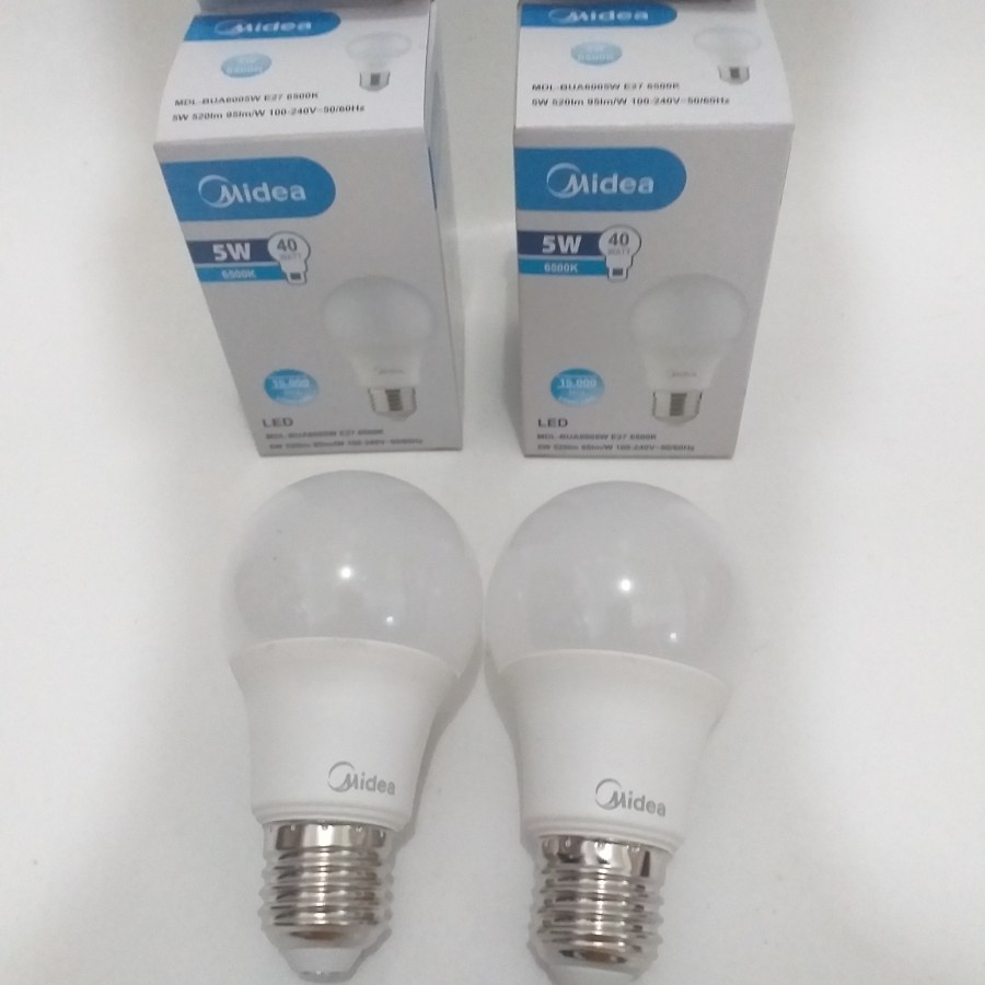 Lampu LED MIDEA 5 Watt Paling Terang Model PHILIP Panasonic Garansi