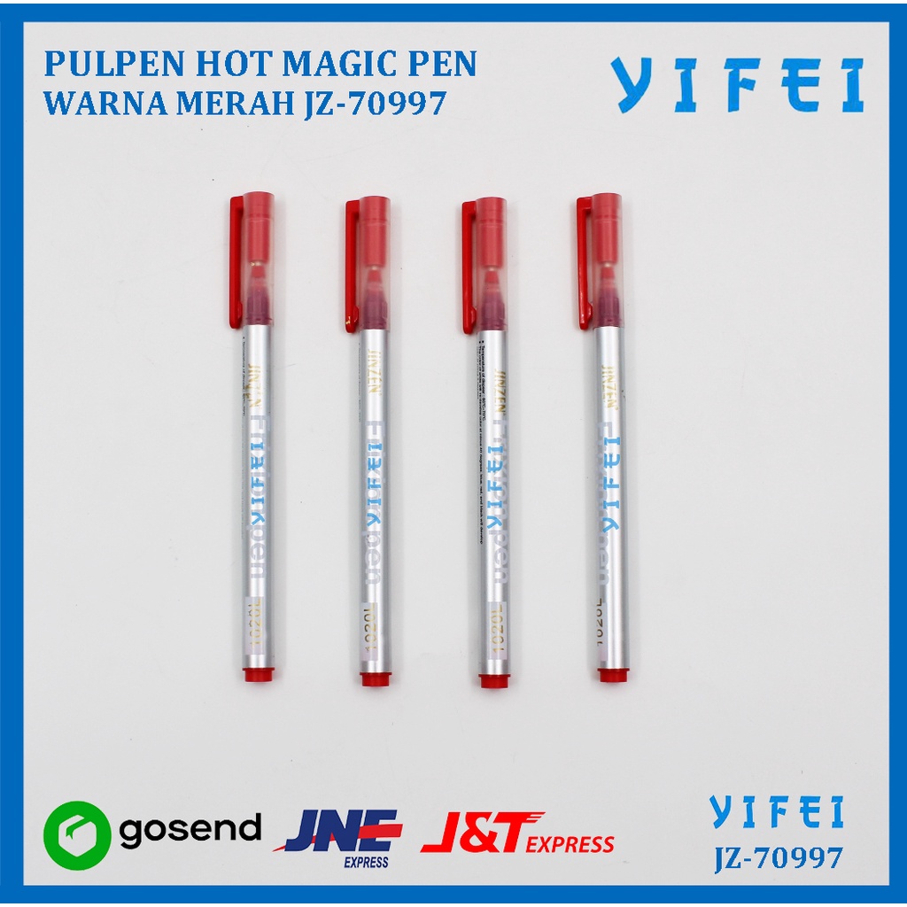 PULPEN HOT MAGIC PEN / HEAT TRANSFER PEN WARNA MERAH YIFEI-70997