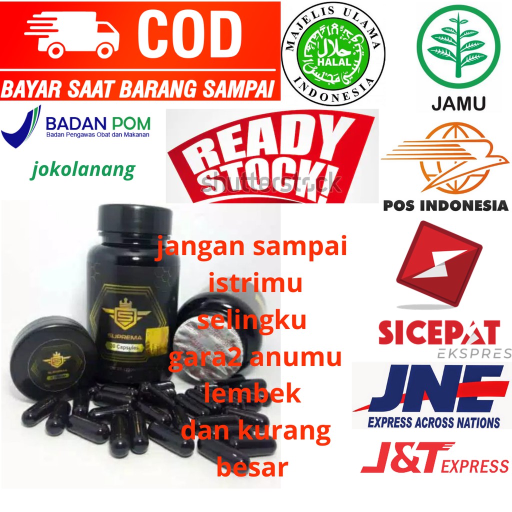 Suprema Asli Original Obat Pembesar Penis Kelamin Kuat Sex Pria Tahan Lama Permanen