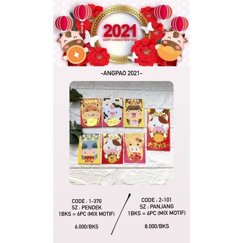 

ANGPAO IMLEK 2021 | ANGPAO KERBAU