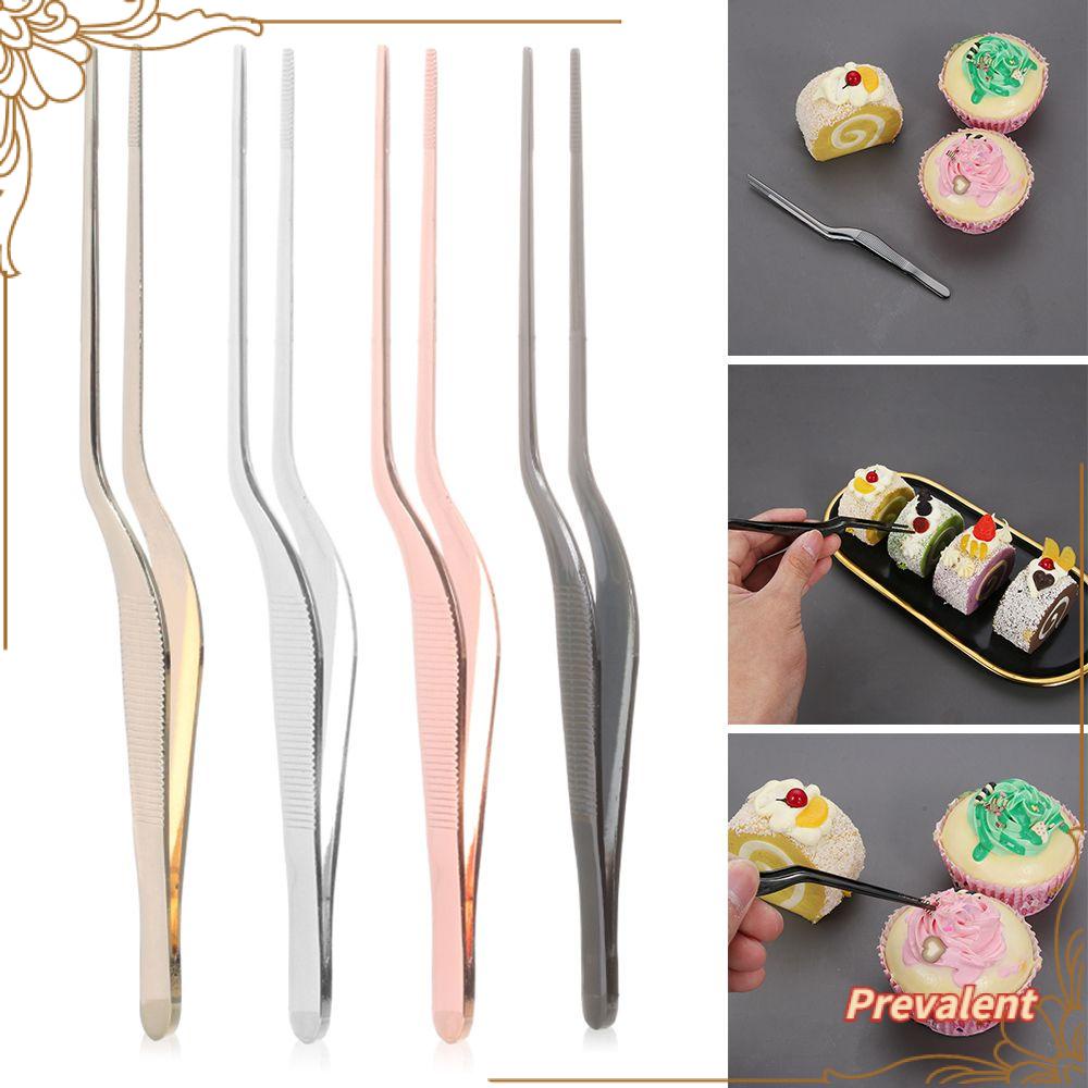 PREVALENT New Food Tweezer Plating BBQ Clip Barbecue Tongs Kitchen Tool Chef Hot Serving Presentation Stainless Steel