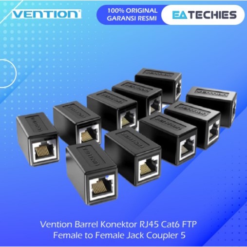 Vention Barrel Konektor RJ45 Cat6 FTP Female to Female Jack Coupler 5