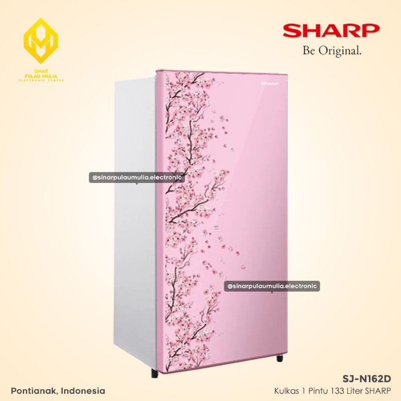 Sharp Kulkas 1 Pintu 133 Liter Low Wattage - SJ-N162D-SH/SB/SP / SJ N162D / SJ N 162 D