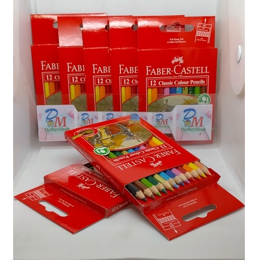

Faber castell classic colour pencils 12 warna (PENDEK)