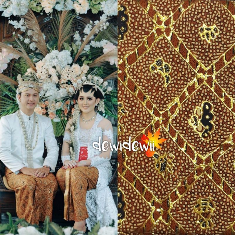 1set, JARIK + BLANGKON Pengantin Prodo. Dasar CokLat