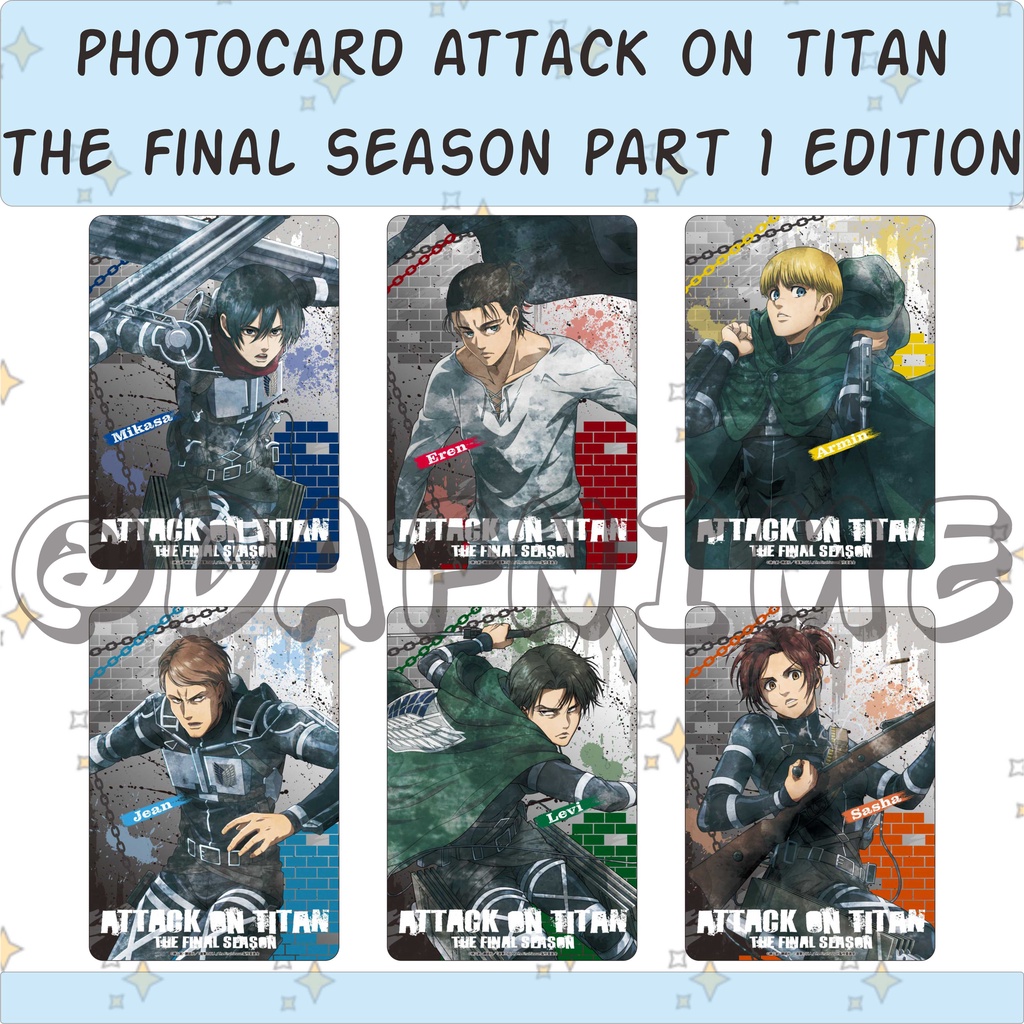 ATTACK ON TITAN FINAL SEASON PART 1 EDITION PHOTOCARD ANIME