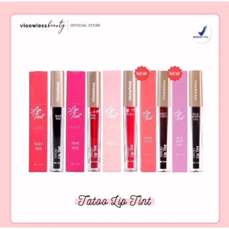 Vloowless liptint tattoo