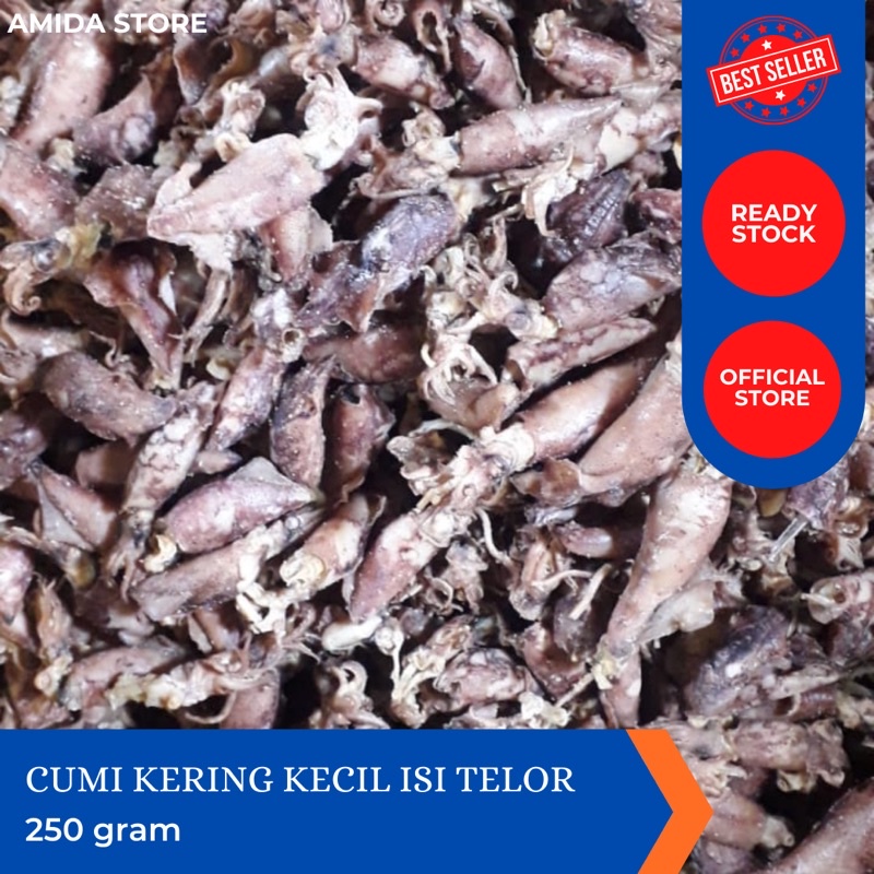 

Cumi kerung kecil isi telur /250 gr