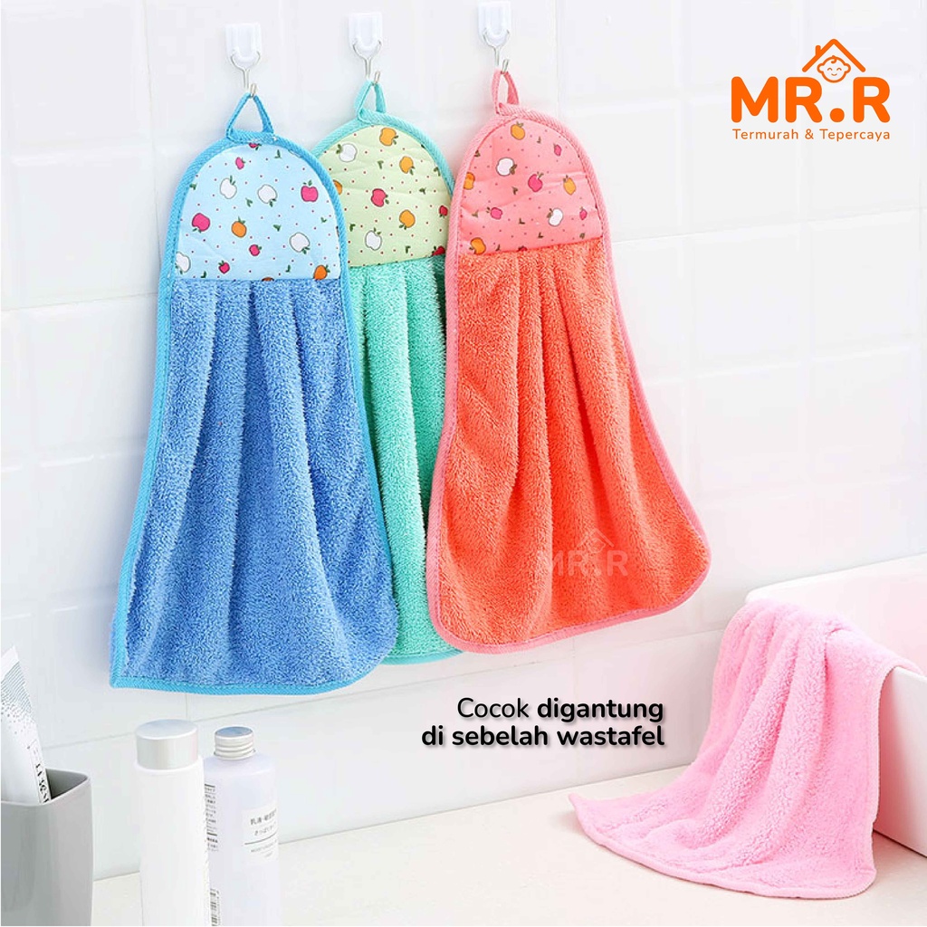 Lap Tangan Handuk Lembut Gantung Kain Lap Tangan Serbet Tangan Serbet Gantung Hand Towel Microfiber