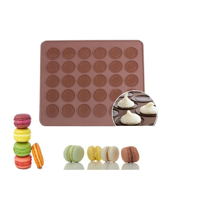 Cetakan Silikon Makaron Macaron Macaroon Alas Baking Mat Kue Cookie