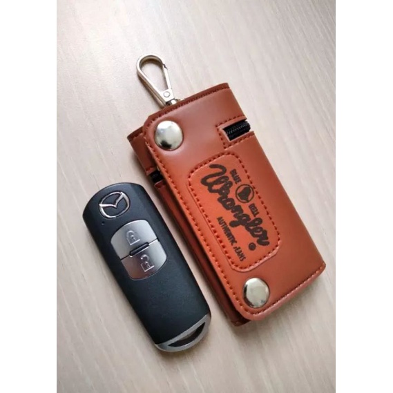 Dompet Gantungan Kunci Mobil Motor Wrangler Model Sleting Luar