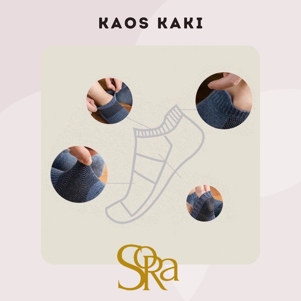 Kaos kaki breathable easy wind / kaos kaki pendek / kaos kaki pria / kaos kaki wanita