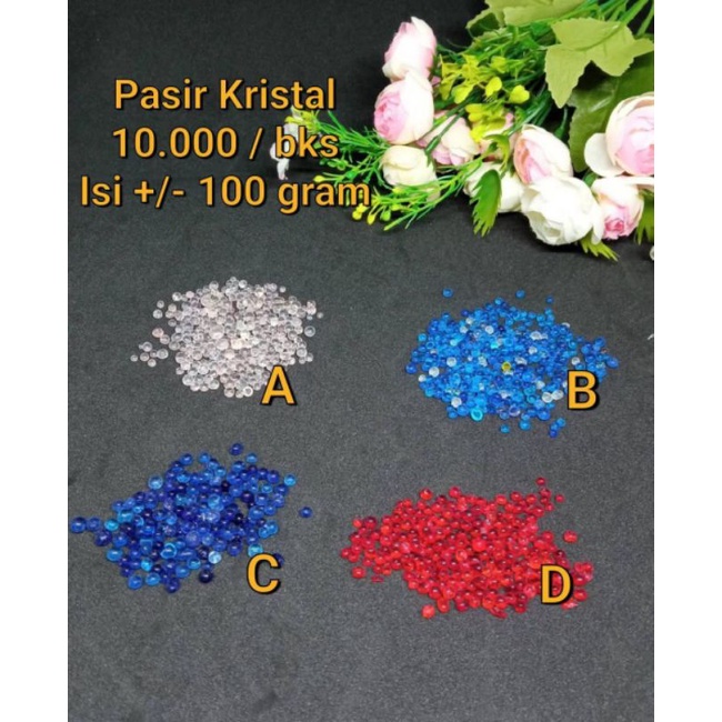 Pasir Kristal Warna Warni Batu Kristal Pasir Hias Vas
