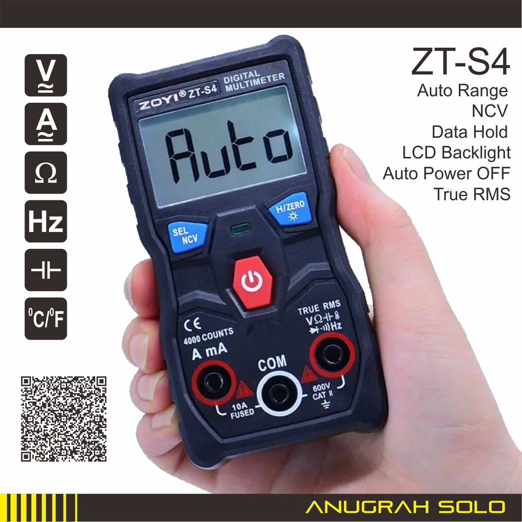 MULTITESTER MULTIMETER ZT-S4 MULTI TESTER DIGITAL