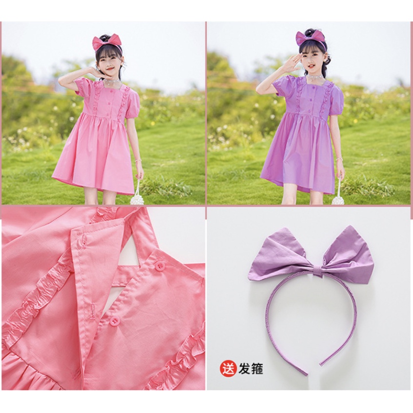 babyfit [5-10thn] MARION with bando baju anak perempuan semi remaja dress gaun import sr-d07