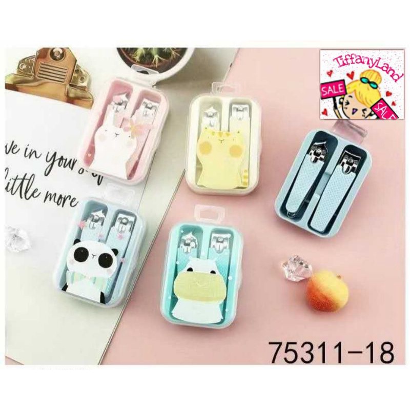 gunting kuku set isi 2 pedi menicure CAT &amp; ANIMAL 75311