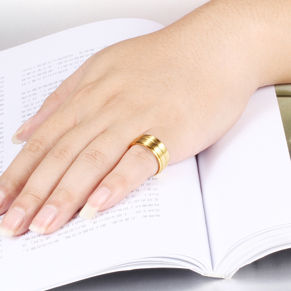 cincin pria motif mata warna emas