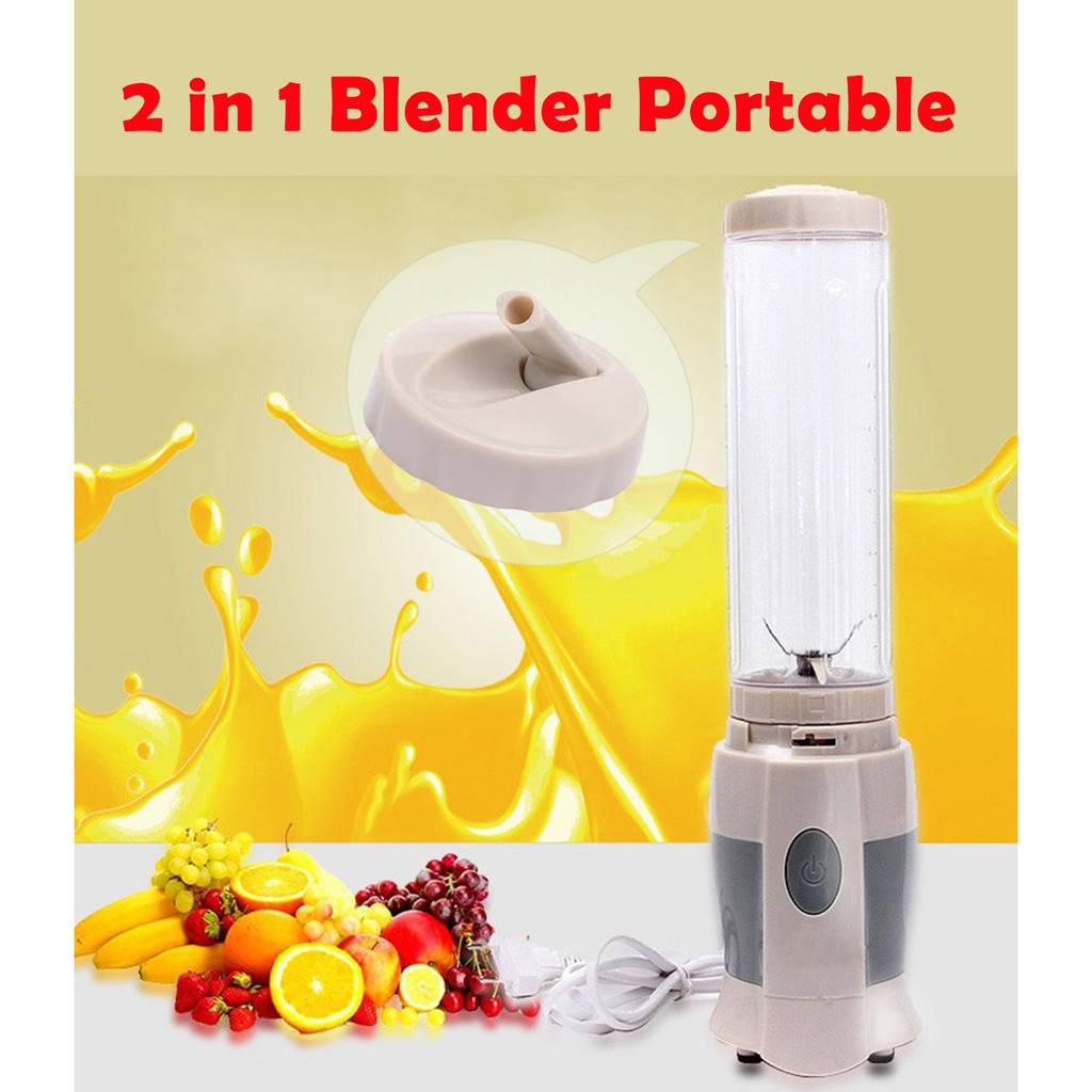 Jual Shake n Take Blender Portable Blender Buah 400ml with Straw