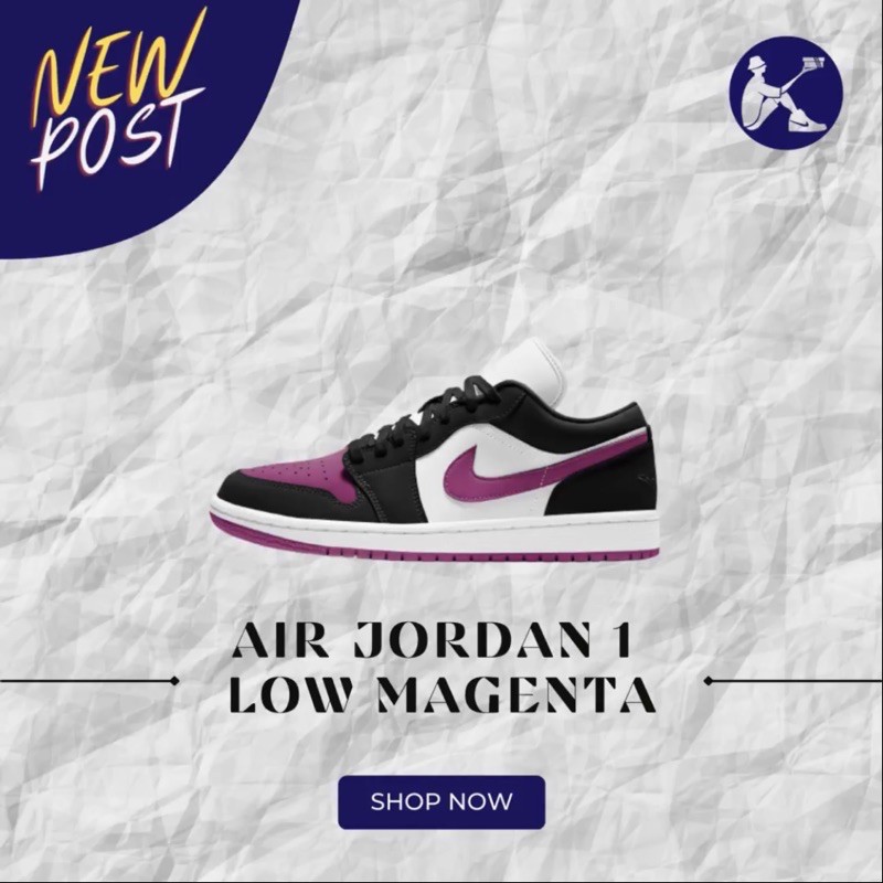 air jordan 1 low magenta