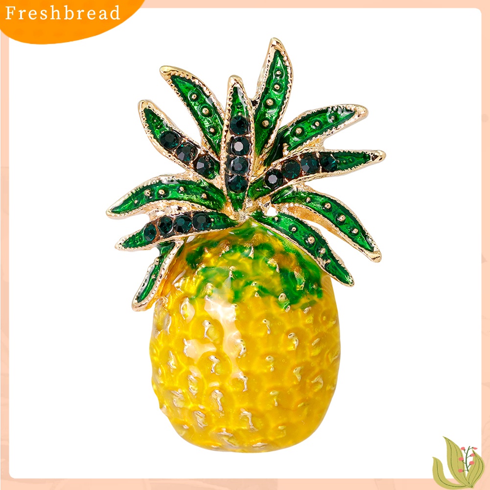 [ TERLARIS]Creative Fruit Pineapple Brooch Pin Shirt Scarf Dress Women Jewelry Decor Gift