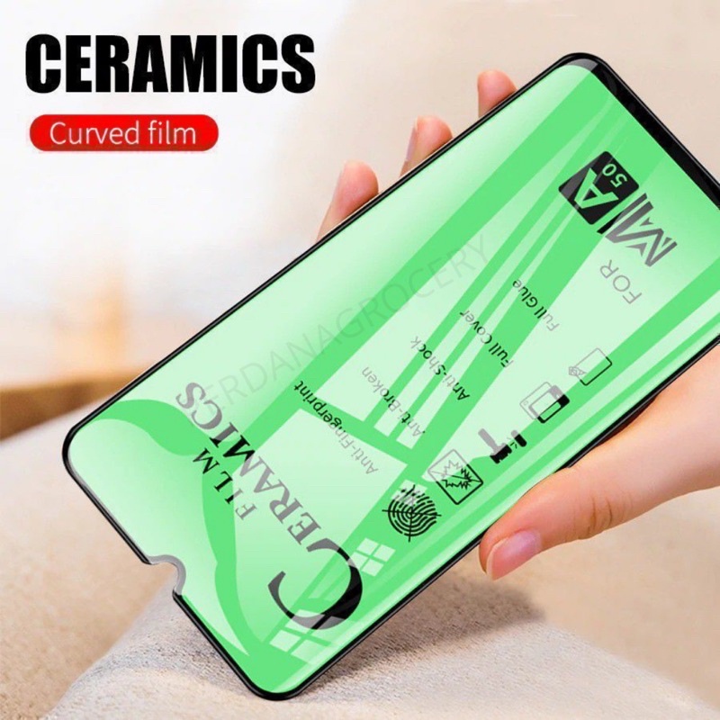 Ceramic Film Tempered Glass Clear HD Full Cover Anti Gores For iPhone 6s 7 8+ XS XR 11 12 Mini 13 14 Plus Pro Max