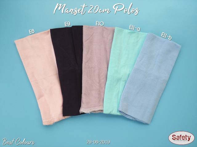 [COD bisa] Manset 20cm polos safety handsock kaos katun premium