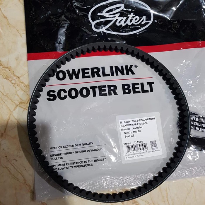 VAN BELT V BELT YAMAHA MIO J SOUL GT FINO 115 ASLI ORI GATES
